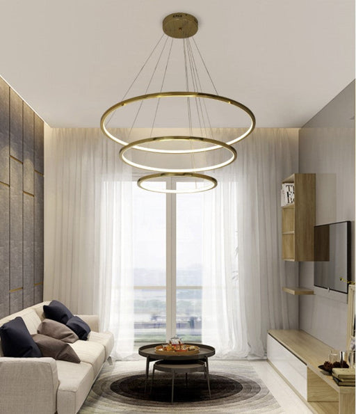 Gold Ring Pendant Lamp - ksa.mafeemushkil