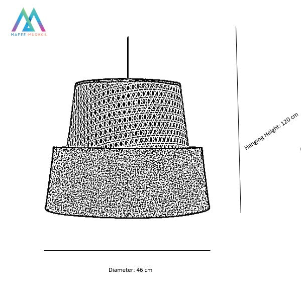 Ivy rattan pendant lamp - ksa.mafeemushkil