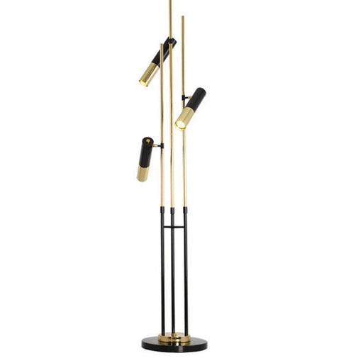 Kasper Gold black Floor Lamp - ksa.mafeemushkil