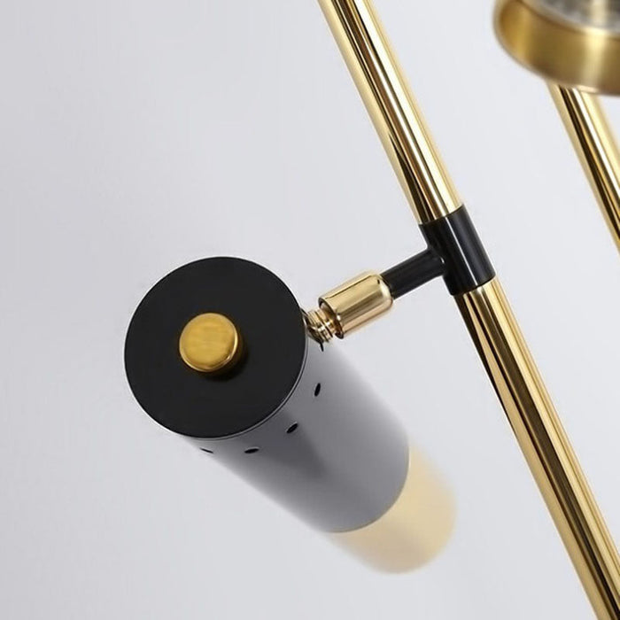 Kasper Gold black Floor Lamp - ksa.mafeemushkil