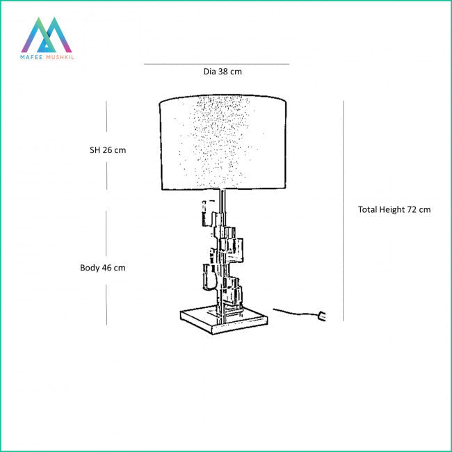 Lyla Glass Table Lamp - ksa.mafeemushkil