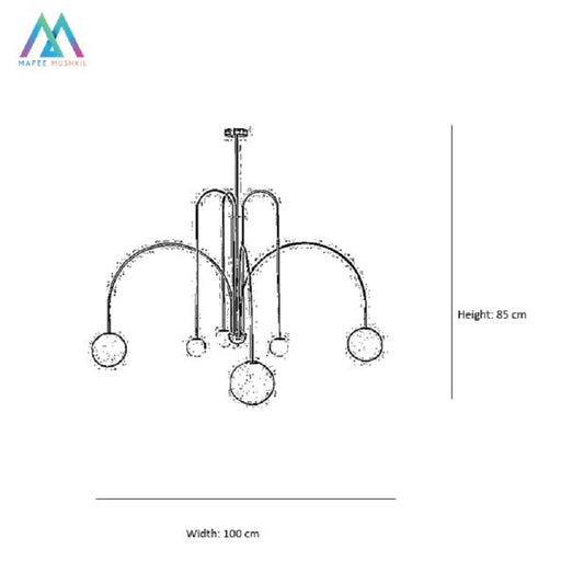 Milano Black Pendant lamp - ksa.mafeemushkil