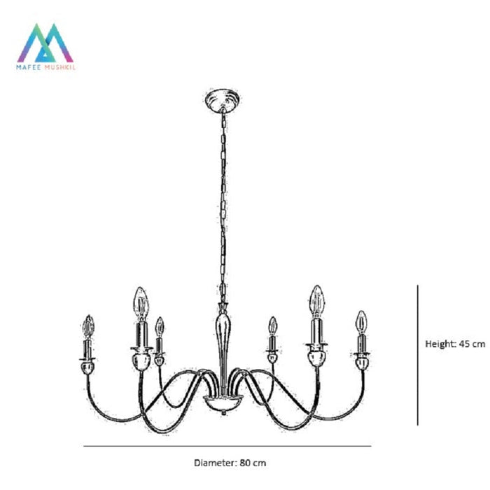 Othello black chandelier - ksa.mafeemushkil