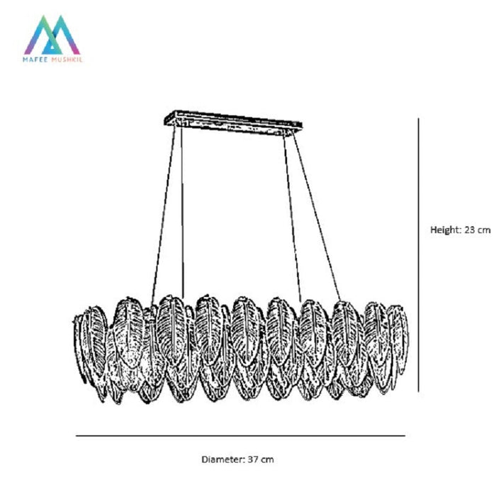 Vivan gold chandelier - ksa.mafeemushkil