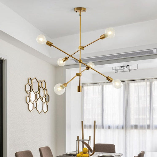 Modern Gold Bubble Pendant - ksa.mafeemushkil