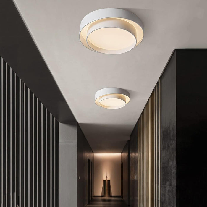 Flush Mount Round LED Light White