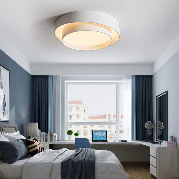 Flush Mount Round LED Light White
