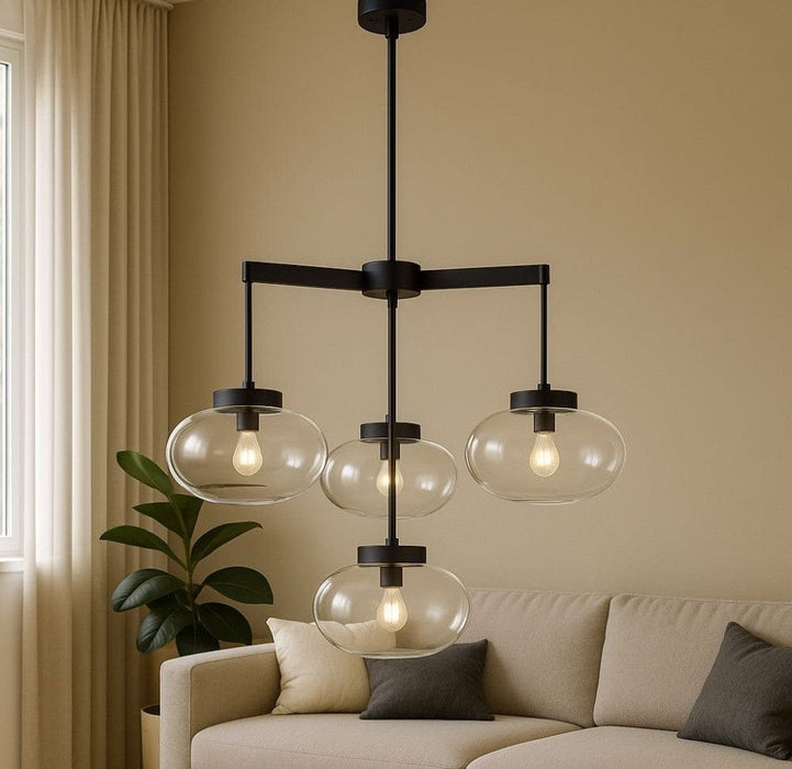 Julian Black Chandelier Small