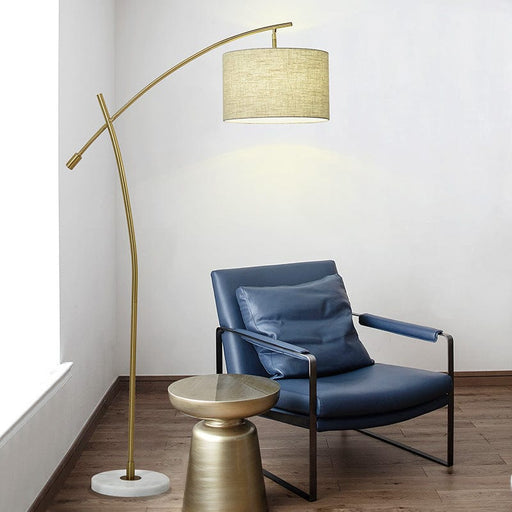 Luxe Arc Gold Floor Lamp - Mafeemushkil.com LLC