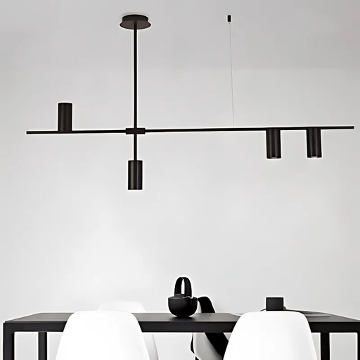 Zoe black track pendant - Mafeemushkil.com LLC