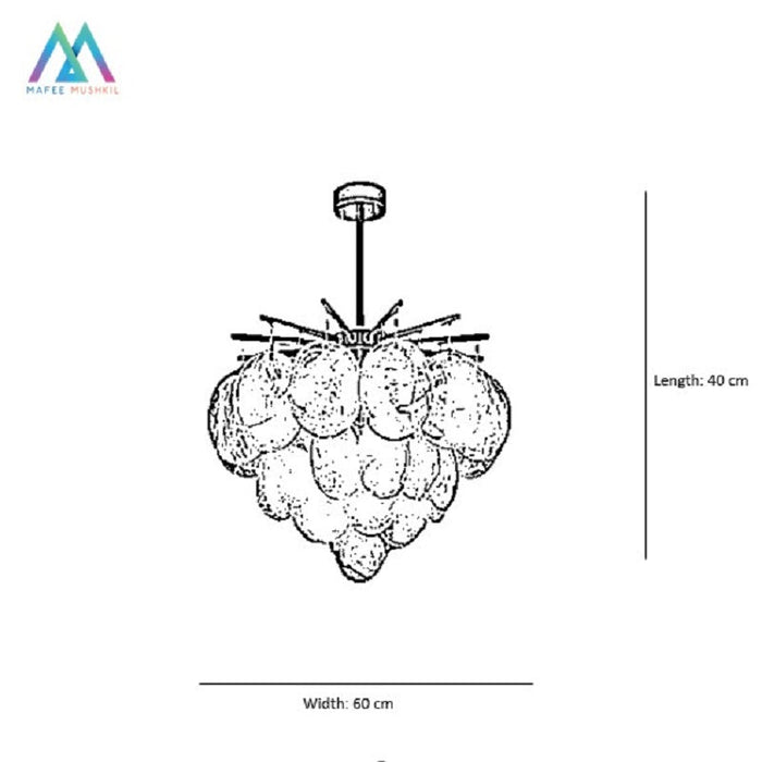 Yan Black Chandelier - ksa.mafeemushkil